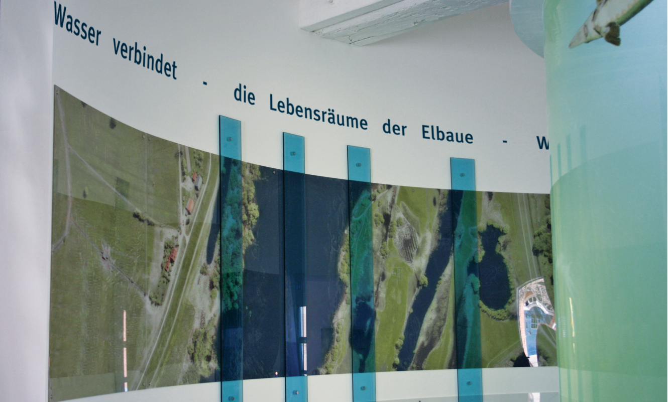 Überflutungsmodell interaktives Ausstellungsmodul